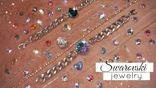 DIY SWAROVSKI JEWELRY  EASY amp CHEAP [upl. by Elburt]