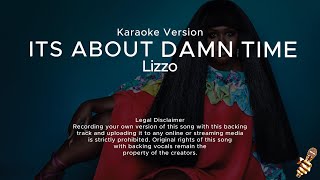 Lizzo  About Damn Time Karaoke Version [upl. by Lrigybab]