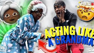 Acting Like A “OLD LADY” To See How My Girlfriend React…HILARIOUS [upl. by Naawaj]