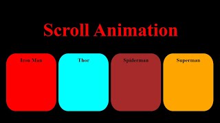 Master Scroll Animation with HTML amp CSS  Scroll Animation [upl. by Airalednac]