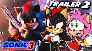 Sonic Movie 3 Trailer 2  Amy amp Shadow REACT [upl. by Naret]