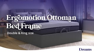 Ergomotion Upholstered Ottoman Bed Frame  Double amp King  Dreams Beds [upl. by Trumaine]