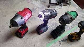 Cordless Impact Wrench Lights 2019 [upl. by Neyu]