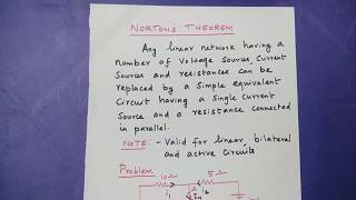 Nortons Theorem in tamil  Network Theorem  Lecture9 [upl. by Notlok]