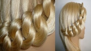 WUNDERSCHÖNE FRISUR für MÄDCHENBESONDERE ANLÄSSE ALLTAG Braided Updo Hairstyle Peinado hermoso [upl. by Enaled961]