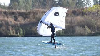 Justin Windfoiling at Washington Lake  Port of West Sacramento [upl. by Weinhardt758]