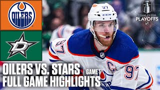 Edmonton Oilers vs Dallas Stars Game 1  NHL Western Conference Final  Full Game Highlights [upl. by Knoll949]