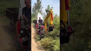 Small Caterpillar Tool Machine Rotary Cutting And Pulverizing Roadside Weed Easily [upl. by Atiekram711]