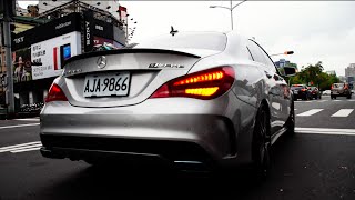 MercedesBenz CLA45 AMG wiPE Exhaust  Sound amp Acceleration [upl. by Dareen875]