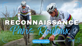 Reconnaissance avec Mathieu VAN DER POEL Paris Roubaix Jour 3 • RECO 2024 [upl. by Alolomo]