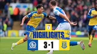 City beaten at Ewood Park  Blackburn Rovers 31 Stoke City  Highlights [upl. by Loferski]