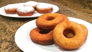 Donas caseras con azúcar y Rellenas [upl. by Selokcin]