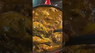 preparing brown stew chicken [upl. by Cornela]