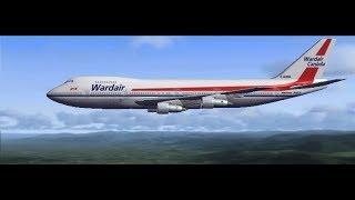 FSX Wardair Boeing 747200 Toronto Pearson to Leeds Bradford [upl. by Eiramanitsirhc]