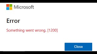 Fix OneDrive Error 1200 Something Went Wrong On Windows 1110 [upl. by Aibara]