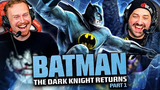 BATMAN The Dark Knight Returns Part 1 MOVIE REACTION FIRST TIME WATCHING DC Animated 2012 [upl. by Willmert976]