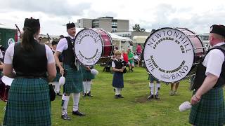 quotBraes Of Killiecrankiequot and quotCockney Jocksquot played by Newtonhill Pipe Band at 2019 Stonehaven Games [upl. by Mobley]