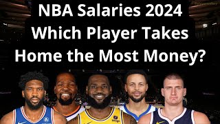 NBA Salaries 2024 Which Player Takes Home the Most Money [upl. by Rozalie]