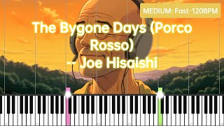 The Bygone Days Porco Rosso Joe Hisaishi  Piano Tutorial MEDIUM·Fast [upl. by Hetty]