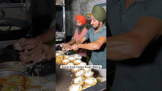 Speedy singh fastest burger making burger youtubers fastest foodieslover ludhiana punjabfood [upl. by Verity]