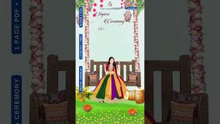 Sinjara ceremony invitation video in english language with garden design 2143 [upl. by Cairns]