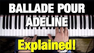 BALLADE POUR ADELINE  PIANO TUTORIAL CLAYDERMAN [upl. by Aeresed650]