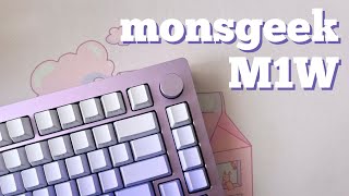 Monsgeek M1W  unboxing mods thoughts soundtest [upl. by Moritz]