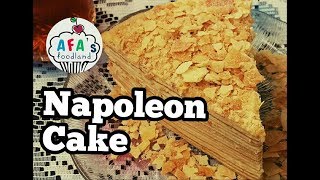 Recipe of King quotNapoleonquot cake Napolitano  French cake dessert I Afas foodland eng [upl. by Ursa300]