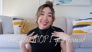 Van Cleef amp Arpels Sweet Alhambra Necklace in MOP 2 year Review [upl. by Elleinnod]