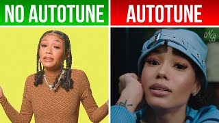 Coi Leray TWINNEM  AUTOTUNE VS NO AUTOTUNE Genius [upl. by Eshman]