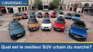 Maxicomparatif  quel est le meilleur SUV urbain du marché [upl. by Nylde]