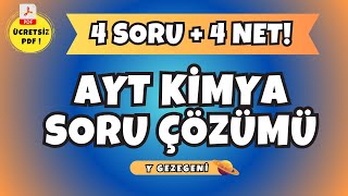 🔥 10 DAKİKADA AYT KİMYA 4 NET aytkimya [upl. by Rrats]