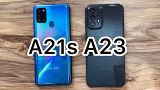 Samsung Galaxy A21s vs Samsung Galaxy A23 [upl. by Oralle]