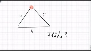 16B4 Dreiecksberechnung Fläche aus drei Seitenlängen [upl. by Norvol376]