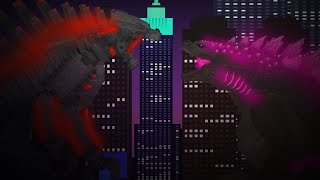 Mecha Godzilla vs evolved Godzilla fan animation [upl. by Nena]