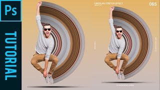 Circular Stretch Effect  Tutorial Photoshop CC 2019 [upl. by Schapira]