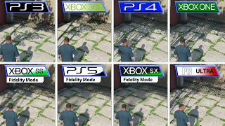 Grand Theft Auto V  Xbox 360  One  Series  PS3  PS4  PS5  PC  All Versions Comparison [upl. by Sollie111]