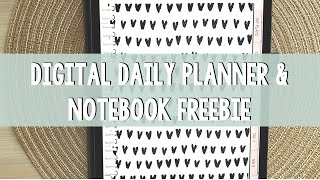 Digital Daily Planner amp Notebook Freebie for GoodNotes [upl. by Moor]