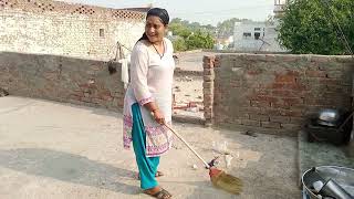 Garmio Mein Ghar Ki Safai  Village Woman Work  Pakistani Village Woman Life  Daily Routine [upl. by Attennaej]