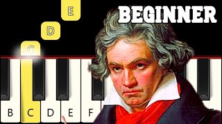 Für Elise  Very Easy Piano tutorial  Beginner [upl. by Shotton]