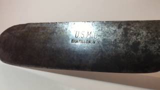 World War II USMC Bolo Knife [upl. by Packer]