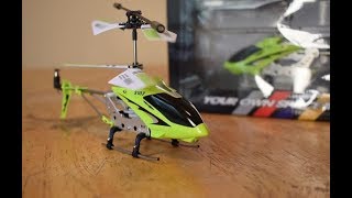 Syma S107G Mini RC Helicopter  Unboxing and Flight Review [upl. by Kellyann138]