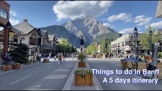 What to do in Banff National Park Canada Visit Banff like a pro with this 5 days itinerary [upl. by Ahens]