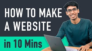 How to Make a Website in 10 mins  Simple amp Easy [upl. by Benny]