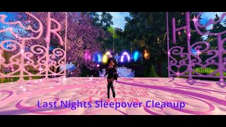 Last Nights Sleepover Clean Up Quest  Royale High NEW Campus [upl. by Neehs]