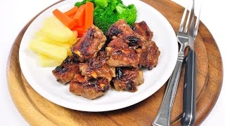 Roast Spare Rib Pork with Tomato Sauce  ซีโครงหมูอบซอส [upl. by Anihcak]