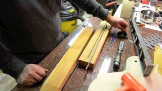 Cutting the truss rod for a strat tele les paul custom guitar neck [upl. by Hannahoj857]