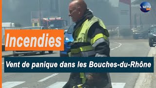 Incendies dans les BouchesduRhône  le feu est désormais fixé à Arles [upl. by Elokcin938]