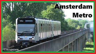 GVB Metro Ganzenhoef  Kraaiennest Amsterdam Bijlmer  Lijn 53 [upl. by Aihsemak]