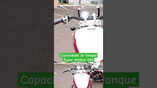 Capacidade do Tanque Super Meteoro 650 royalenfield supermeteor650 cfox83 [upl. by Olethea]